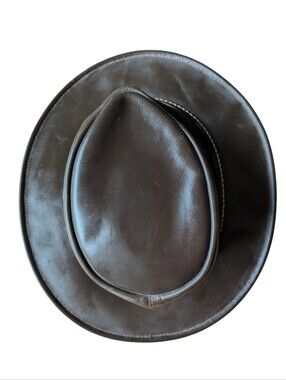 Kakadu Traders Australia Brown Cowhide Outback Hat - Classic Style